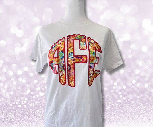 Show off your Initials with this vibrant shirt