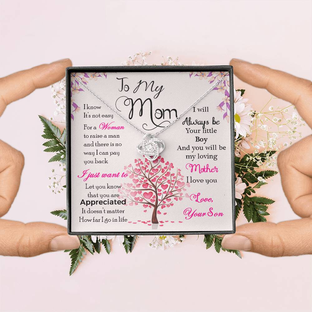 Gift for Mom From Son – Sentimental Thank You Message Keepsake