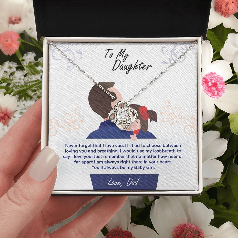 Daughter Gift From Mom – Sentimental Necklace with Love Message