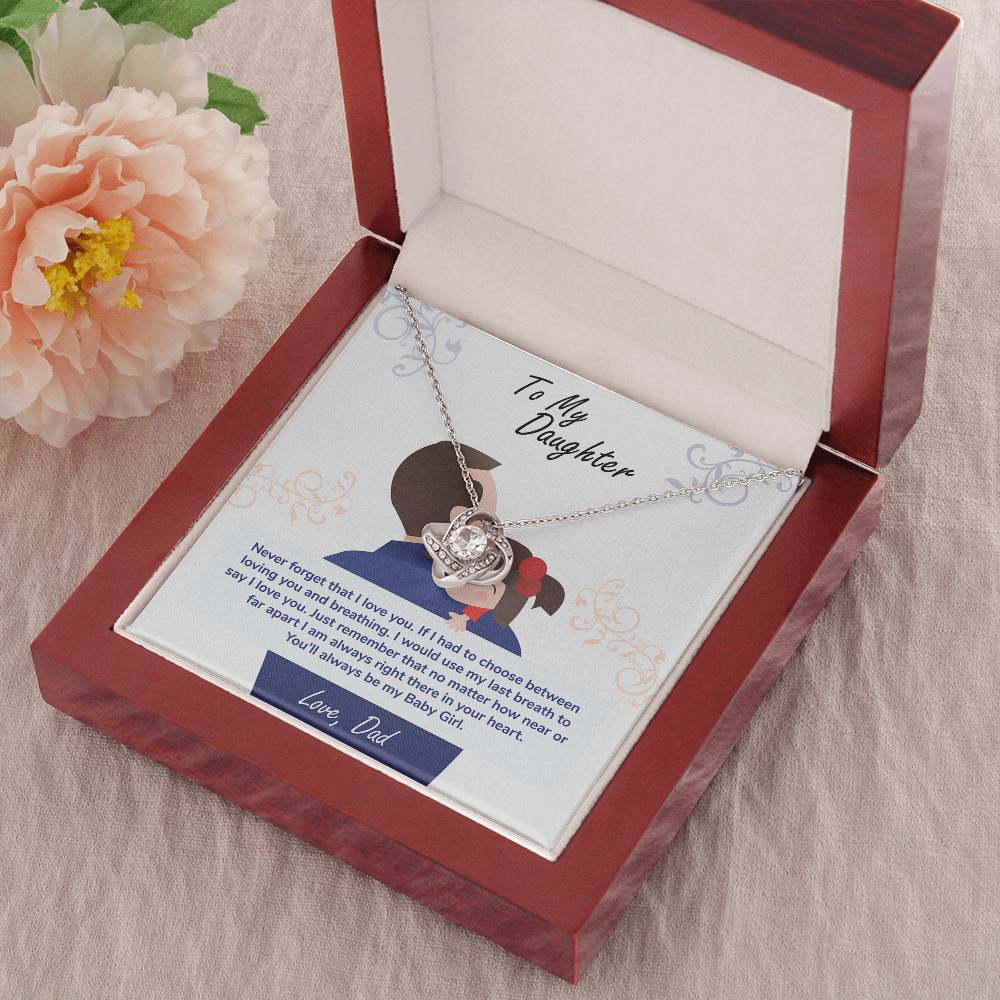 Daughter Gift From Mom – Sentimental Necklace with Love Message