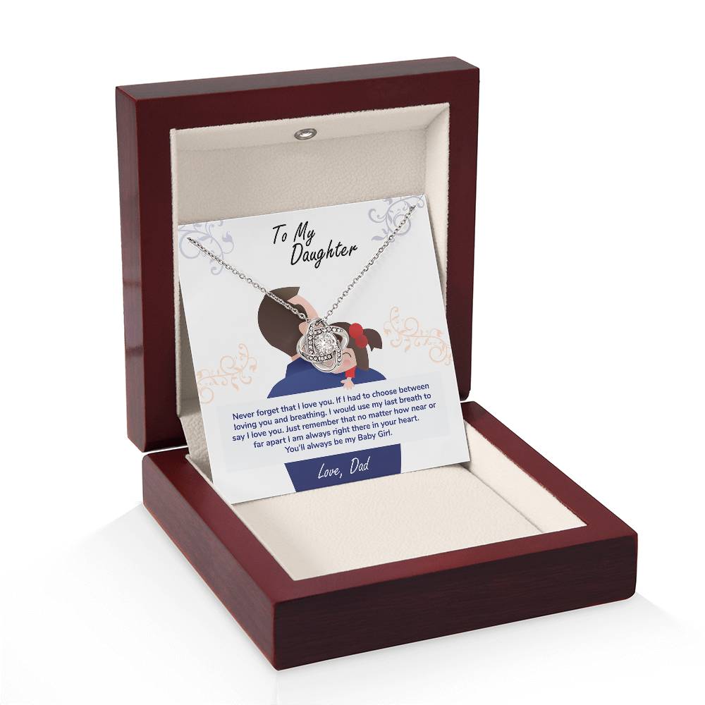 Daughter Gift From Mom – Sentimental Necklace with Love Message