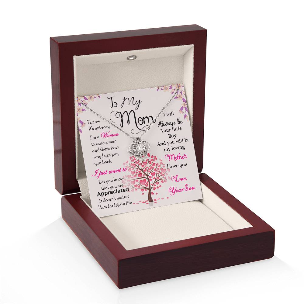 Gift for Mom From Son – Sentimental Thank You Message Keepsake