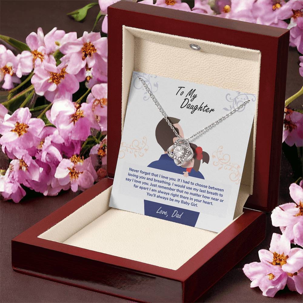 Daughter Gift From Mom – Sentimental Necklace with Love Message